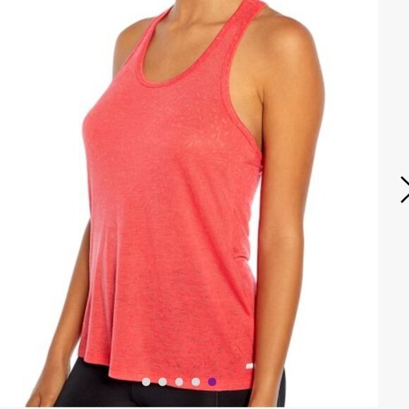 Marica Scrunch T-back Tank Top...GERANIUM - Picture 2 of 7